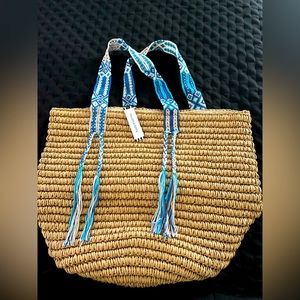 Fallon & Royce “Gemma” Straw Tote Bag - NWT